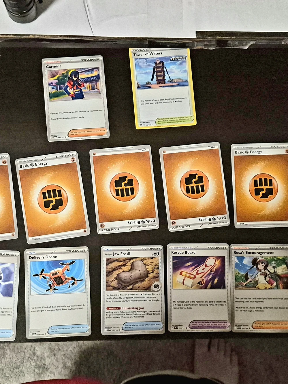 Pokémon TCG Fighting Energy & Trainer Card Lot - 22 Cards Deck Building
